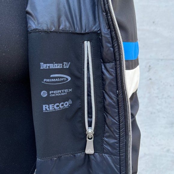 J. LINDEBERG Men's AUGUSTA Ski Jacket Black White Blue sz XL - Picture 9 of 13